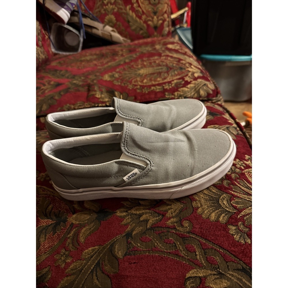 Vans Slip-On Silver iridescent Shoes Mens Size 6.5Women's 8